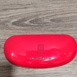 Elizabeth Arden glasses / sunglasses case red with black logo
